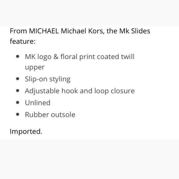 🌺🌺MICHAEL KORS MK SIGNATURE FLORAL SLIDES🌺🌺 - Picture 4 of 4